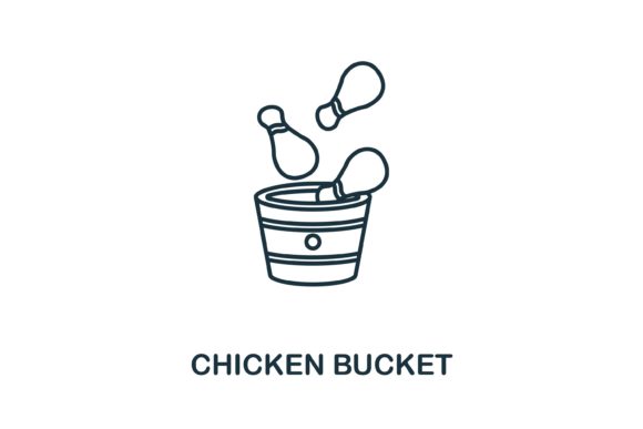 Chicken Bucket Icon: A Versatile Symbol for Your Creative and Business Needs