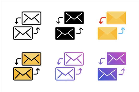 Enhance Your Designs with the Email Exchange Icon