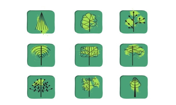 Exploring the Versatility of Set of Abstract Tree in Modern Design