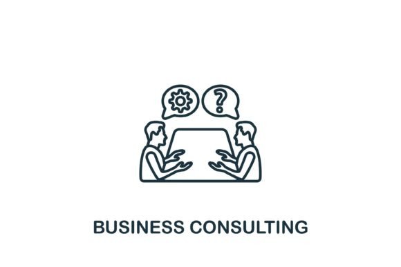Strategic Use of Business Consulting Icon for Enhanced Professional Impact