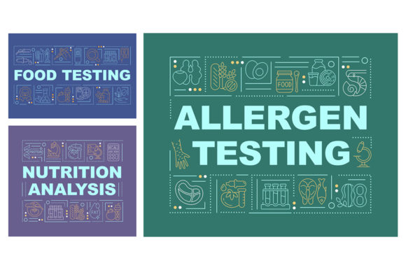 Strategic Use of Food Testing Services Word Concepts Set for Enhanced Product Quality and Branding