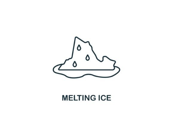 Stunning Melting Ice Icon for Creative Projects