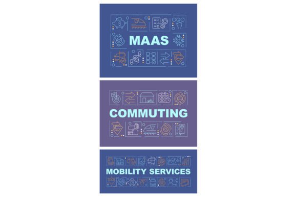 Understanding Mobility Services Word Concept Banners