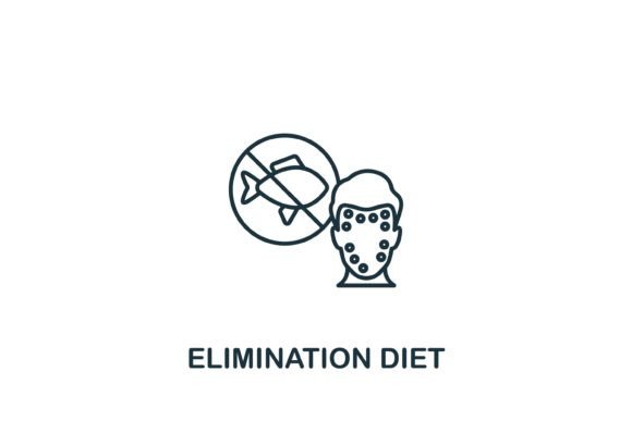 Understanding the Elimination Diet Icon: A Simple Line Element for Allergy Awareness